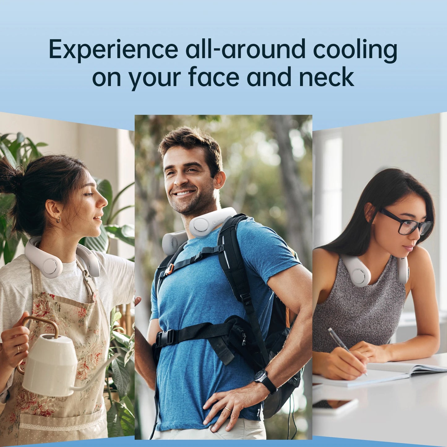Portable Rechargeable Neck Fan