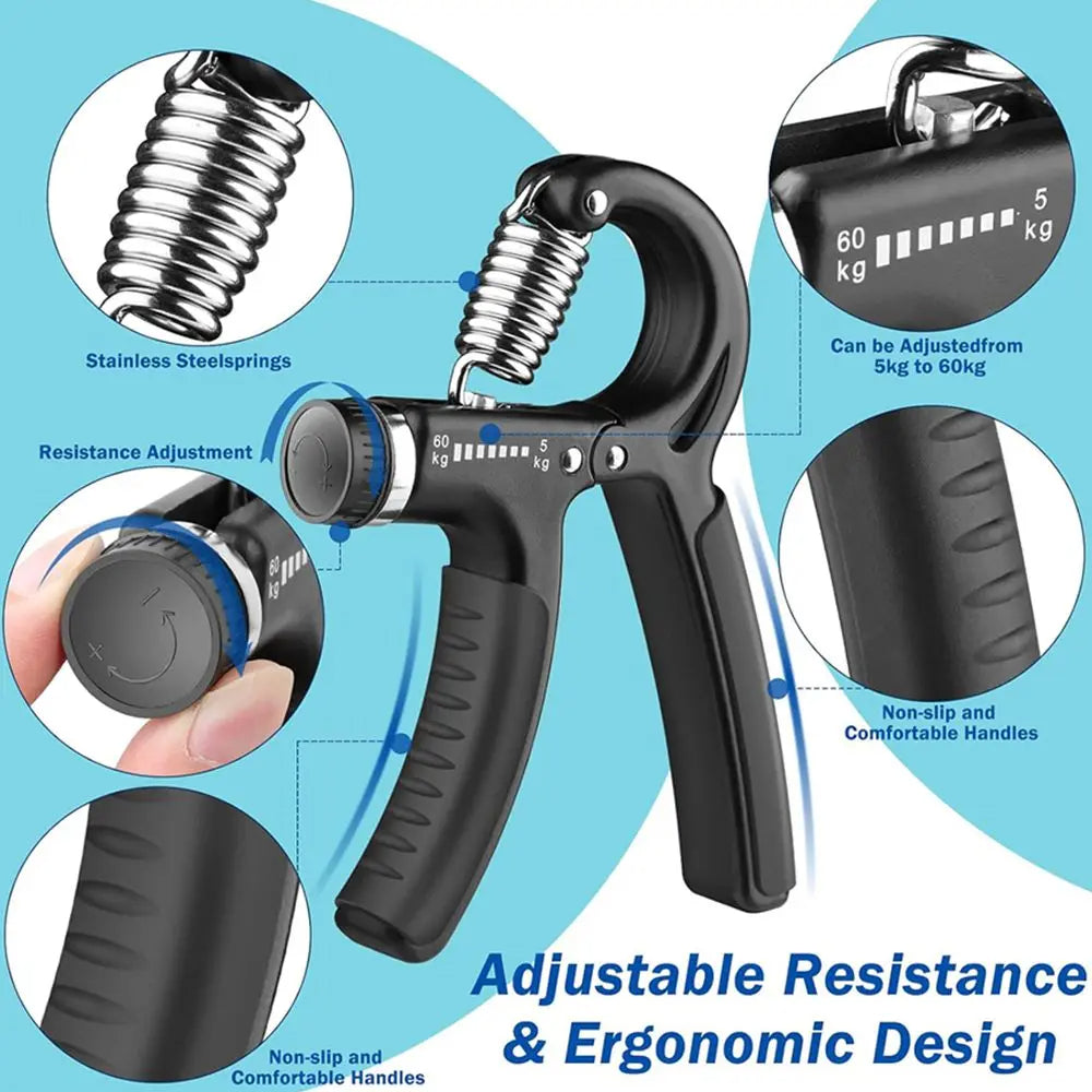 Grip Strength Trainer Wrist Strengthener Forearm Gripper