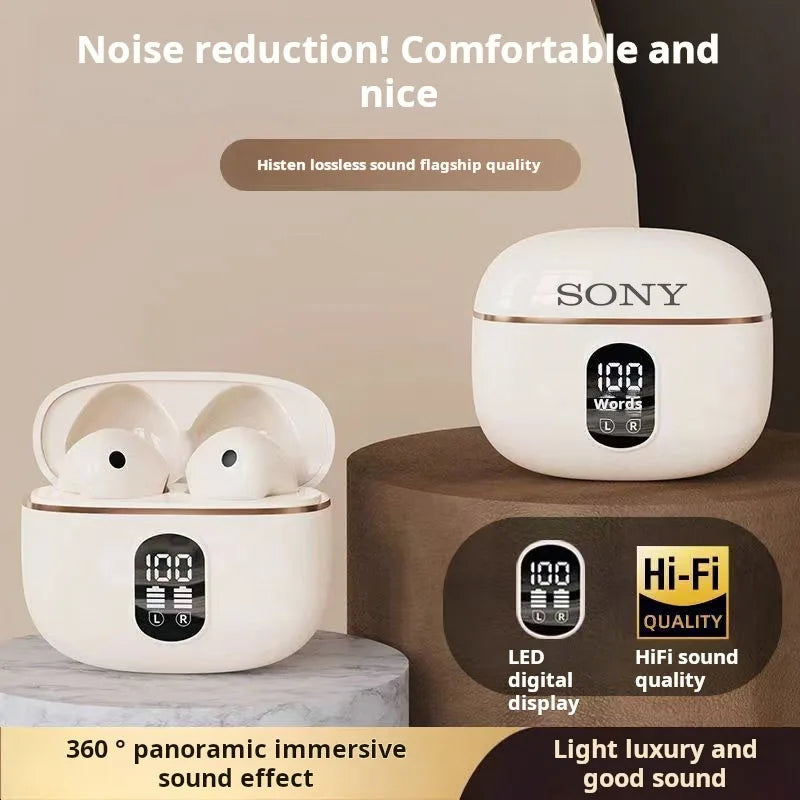 Power Display Earbuds For IPhone Samsung Headset Cable