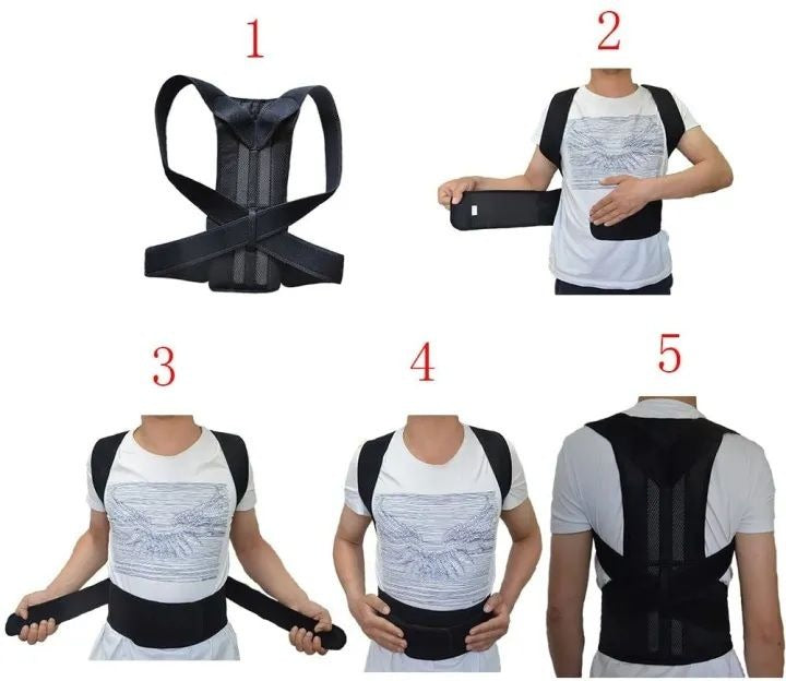 Adjustable Magnetic Posture Corrector Corset Back Brace Back Belt