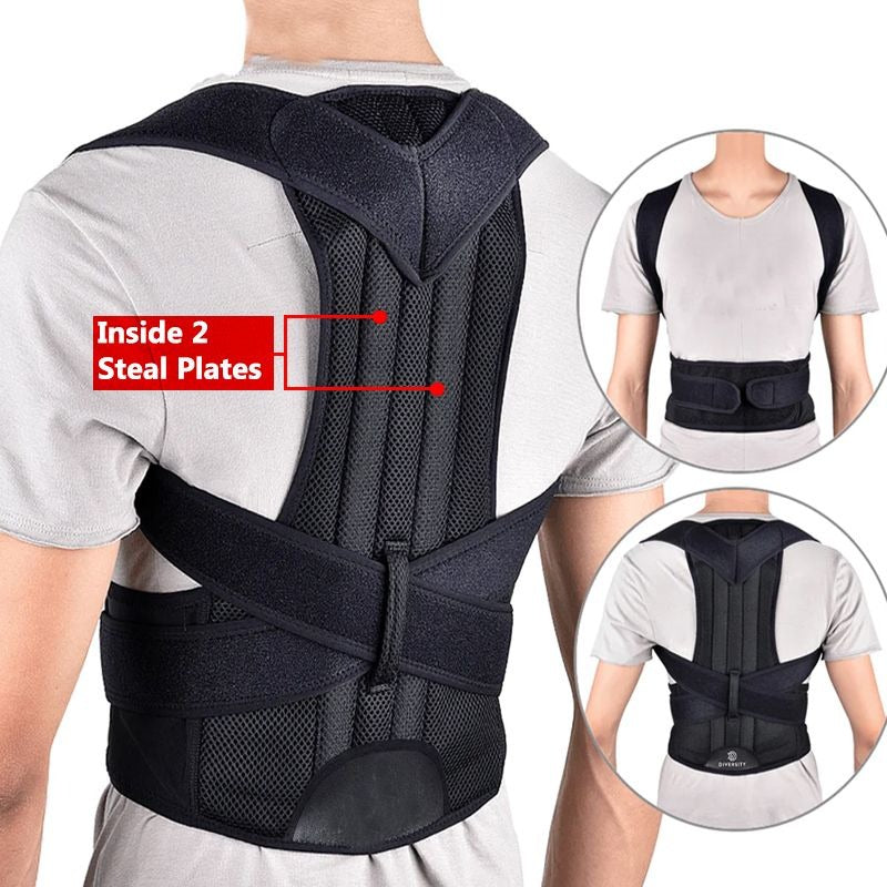 Adjustable Magnetic Posture Corrector Corset Back Brace Back Belt
