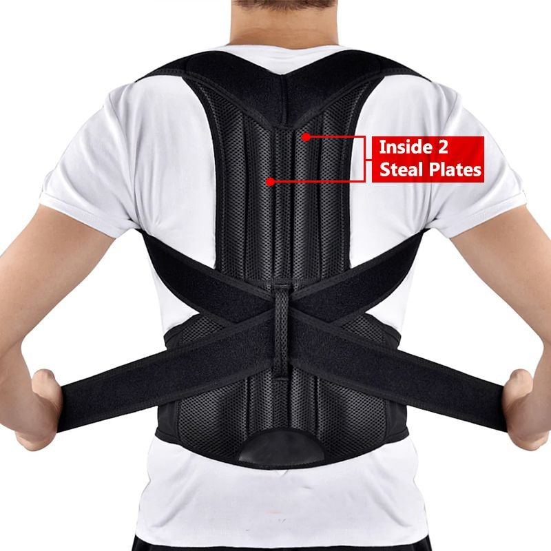 Adjustable Magnetic Posture Corrector Corset Back Brace Back Belt